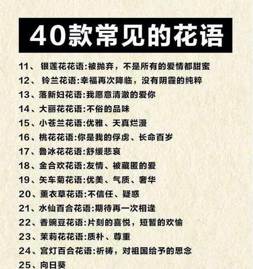 哪种花的花语是寄予幸福？它有何特别之处？