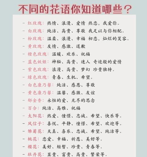 购买鲜花时花语传达了什么信息？