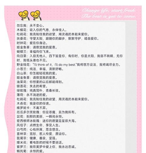花语是一四事吗？花语的真正含义是什么？