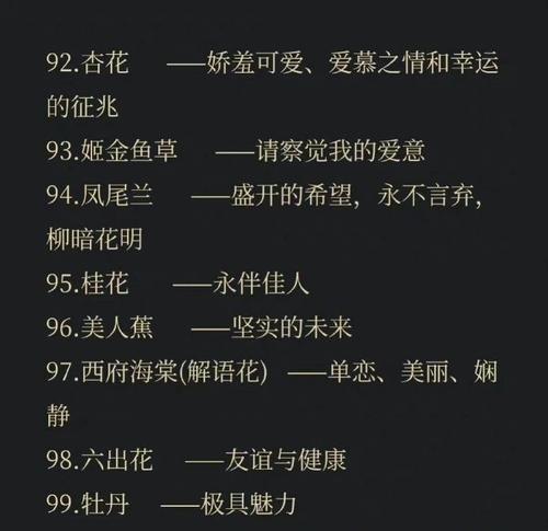 送人的花的花语有哪些？不同花卉代表的寓意是什么？