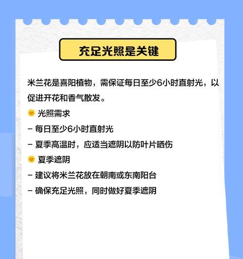 米兰花怎么养？米兰花的养殖方法和注意事项是什么？